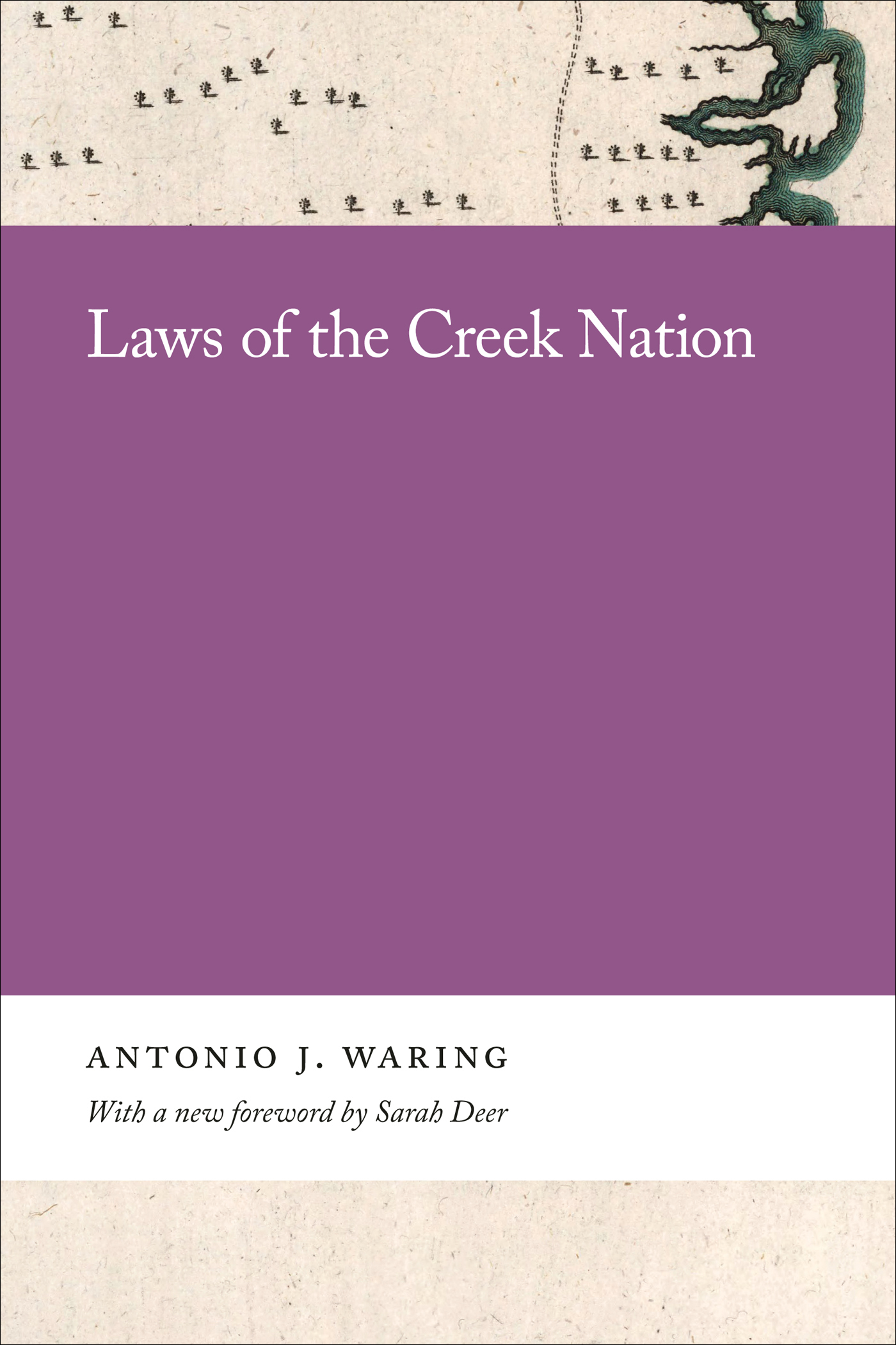 Cover page of the book “Laws fo the Creek Nation.”
