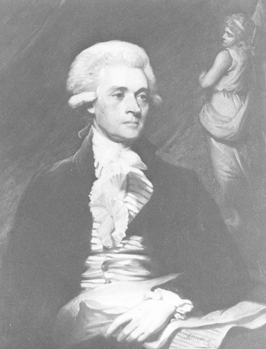 Portrait of Thomas Jefferson.