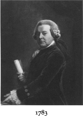 The portrait of John Adams from 1783.