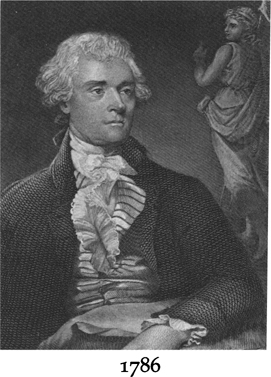 The portrait of Thomas Jefferson from 1786.