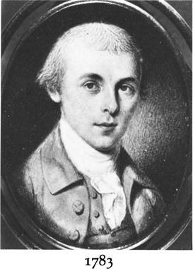 The portrait of James Madison from 1783.