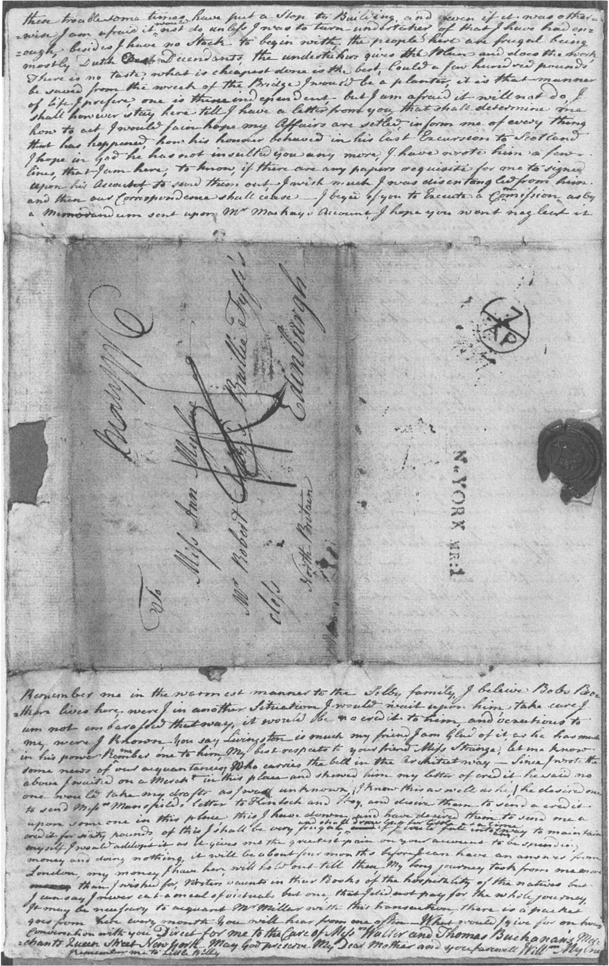 A handwritten letter by Captain W. R. J Mylne.
