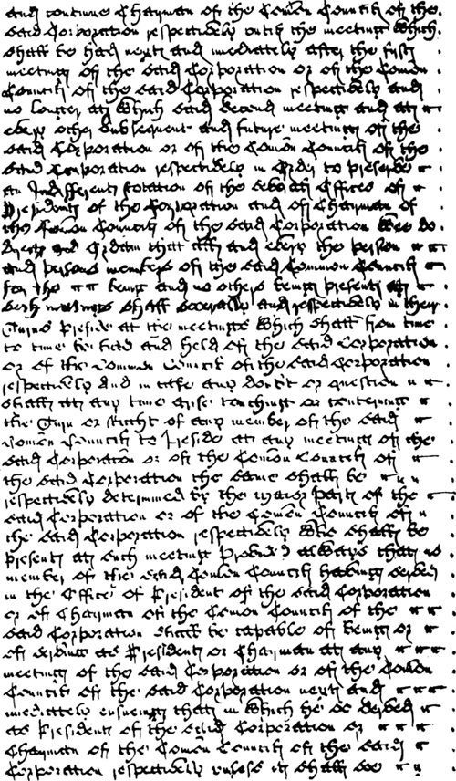 The first page of the Charter of 1732 written in the Georgian language explaining the plight of unemployment.