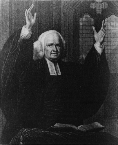Portrait of George Whitefield.
