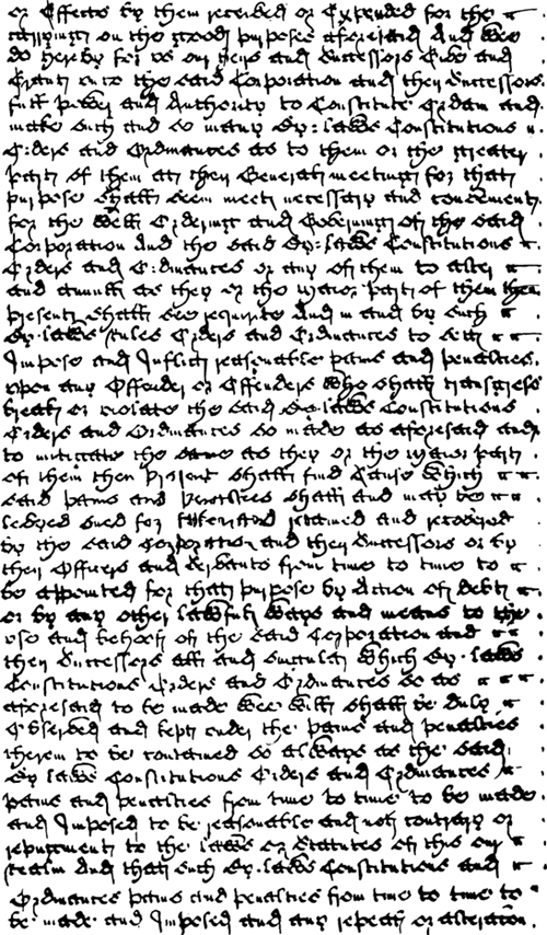 The first page of the Charter of 1732 written in the Georgian language explaining the plight of unemployment.