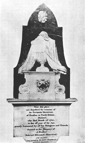 The portrait of Sir George Houstoun.