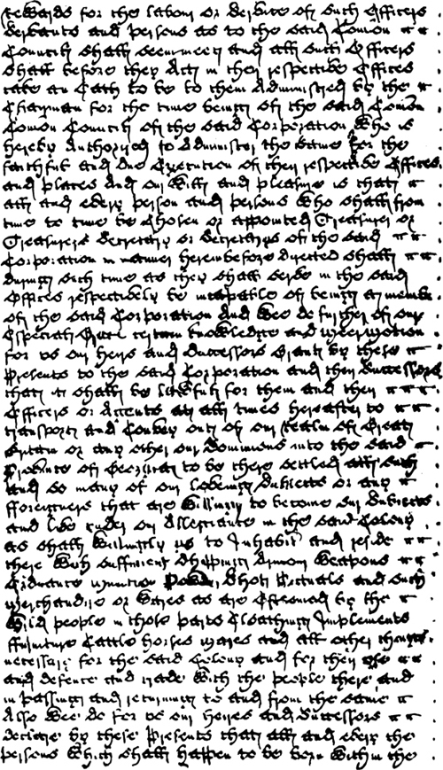 The first page of the Charter of 1732 written in the Georgian language explaining the plight of unemployment.