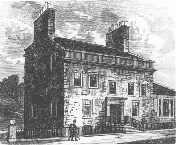 A sketch portrays the Powderhall building.