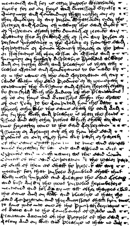 The first page of the Charter of 1732 written in the Georgian language explaining the plight of unemployment.