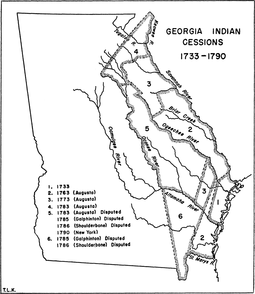 A map of Georgia in 1765 is shown. A map of Georgia listing out the parishes in 1765 is shown. The map portrays West Florida and East Florida with the rivers flowing across them. The places marked on the map include the Mississipi River, Tennessee River, Augusta, Savannah, Chattahoochee River, Flint River, Ocmulgee River, Oconee River, Altamaha River, Ogeechee River, and the Briar Creek. The parishes mentioned Saint Paul, Saint George, Saint Mathew, Christ Church, Saint Philip, Saint John, Saint Andrew, Saint James, Saint David, Saint Patrick, Saint Thomas, and Saint Mary.