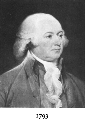The portrait of John Adams from 1793.